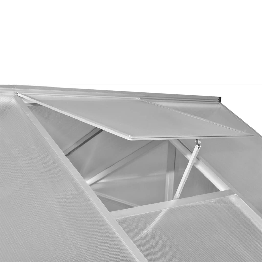 Tuinkas met basisframe 9,025 m² 361x250x195 cm versterkt aluminium