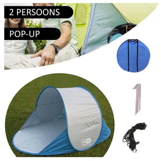 Lastpak - Tente de Camping Tente de Plage Pop-up Pliable - 195x100x85 cm (LxlxH)