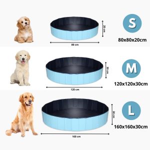 Hondenzwembad blauw met maatvoering