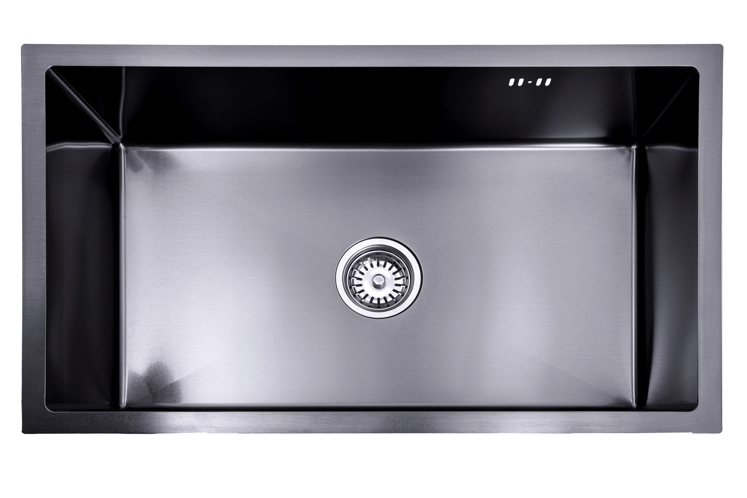 Lendo Online Spoelbak 74×44 cm Zwart RVS – Inbouw Opbouw