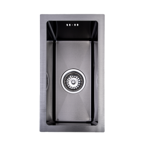 Lendo Online Spoelbak 24×44 cm Zwart RVS – Inbouw Opbouw