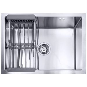 Lendo Online Spoelbak 59×44 cm RVS Zilver – Met Droogrek