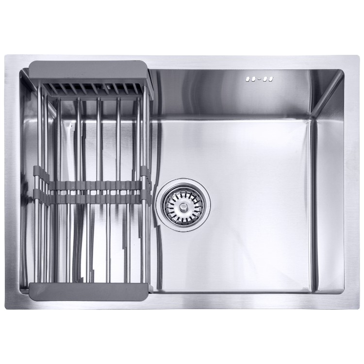 Lendo Online Spoelbak 59×44 cm RVS Zilver – Met Droogrek