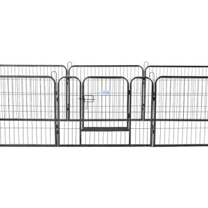 Lendo Online Hondenren 8 Panelen 80x60cm Antraciet Staal