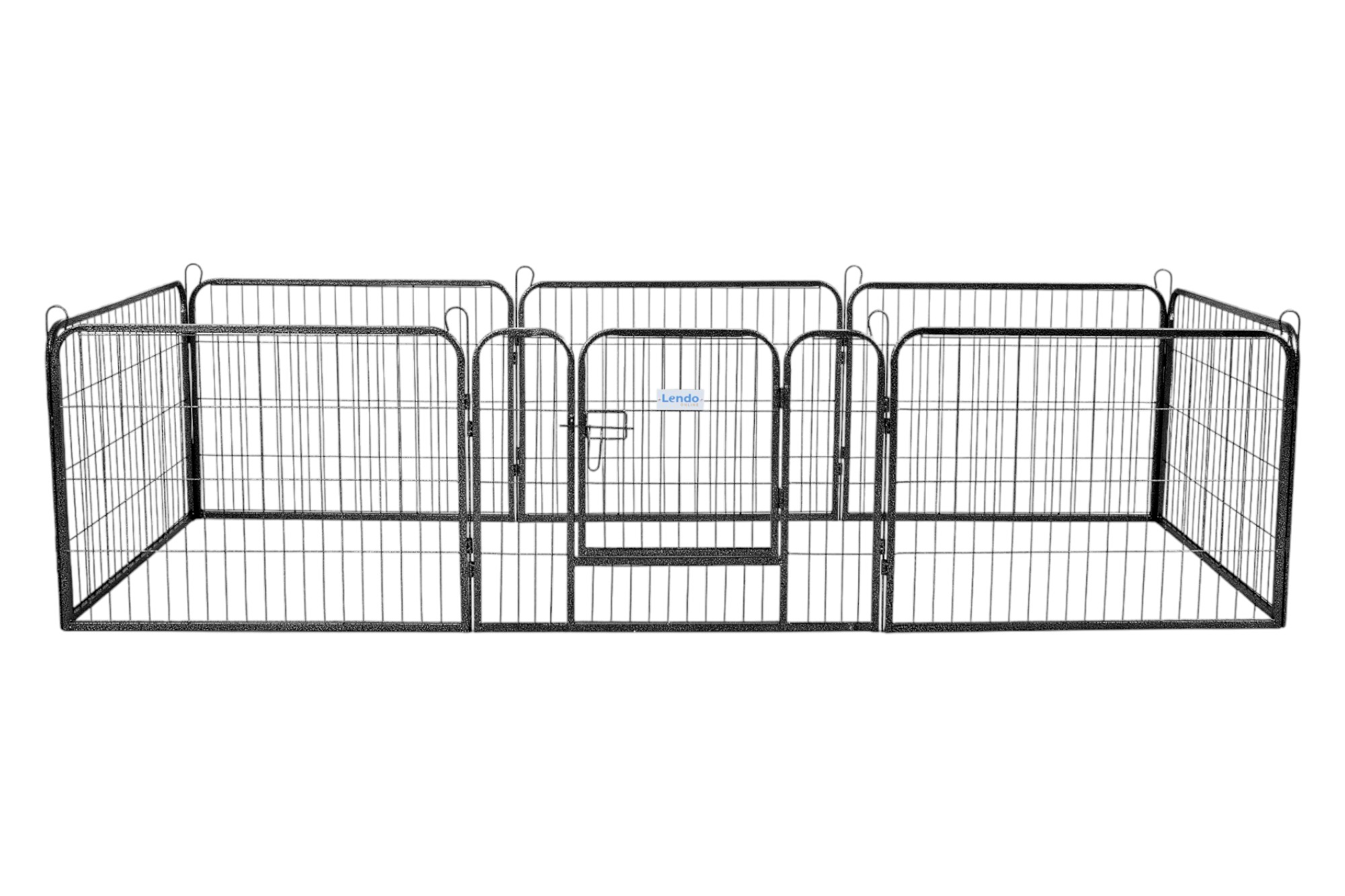 Lendo Online Hondenren 8 Panelen 80x60cm Antraciet Staal