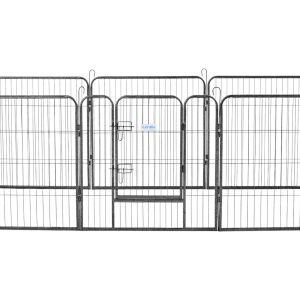 Lendo Online Hondenren 8 Panelen 80x95cm Antraciet Staal