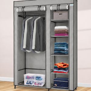 Lendo Online Armoire Pliable 108x44x166 cm Acier Gris