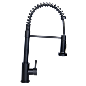 Lendo Online Keukenkraan RVS Zwart Uittrekbare Uitloop