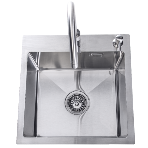 Lendo Online Spoelbak 44x44 cm RVS met Kraan & Dispenser