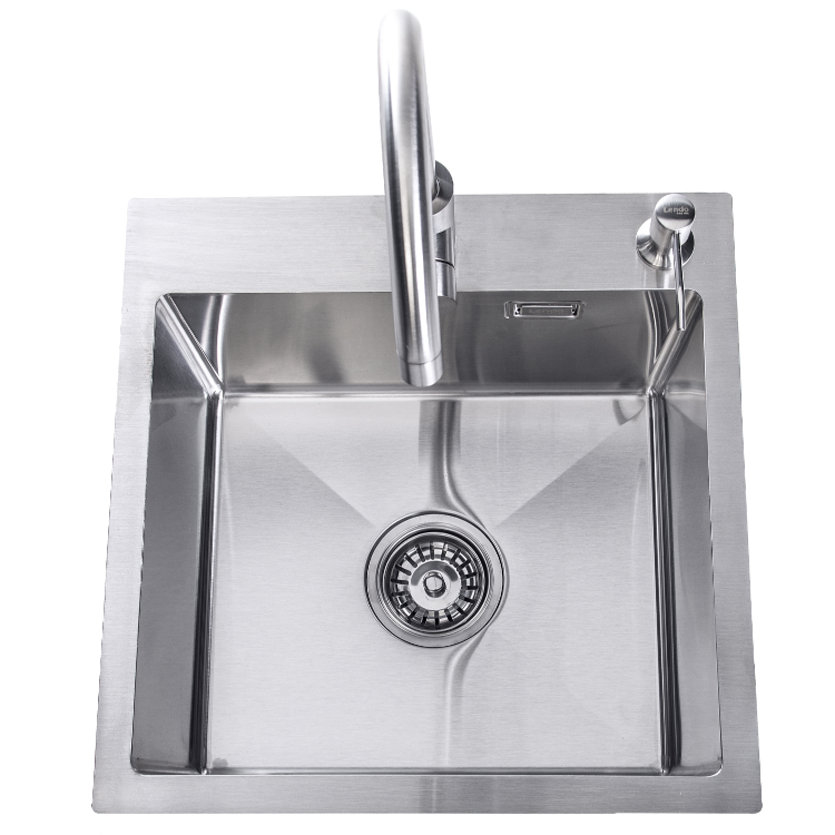 Lendo Online Spoelbak 44x44 cm RVS met Kraan & Dispenser