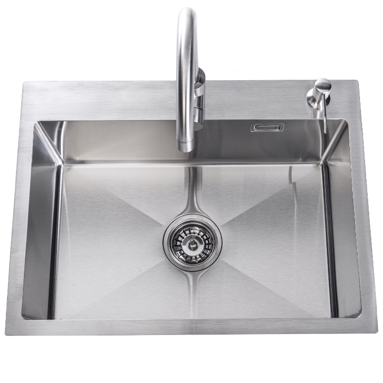 Lendo Online Spoelbak 59x44 cm RVS met Kraan & Dispenser