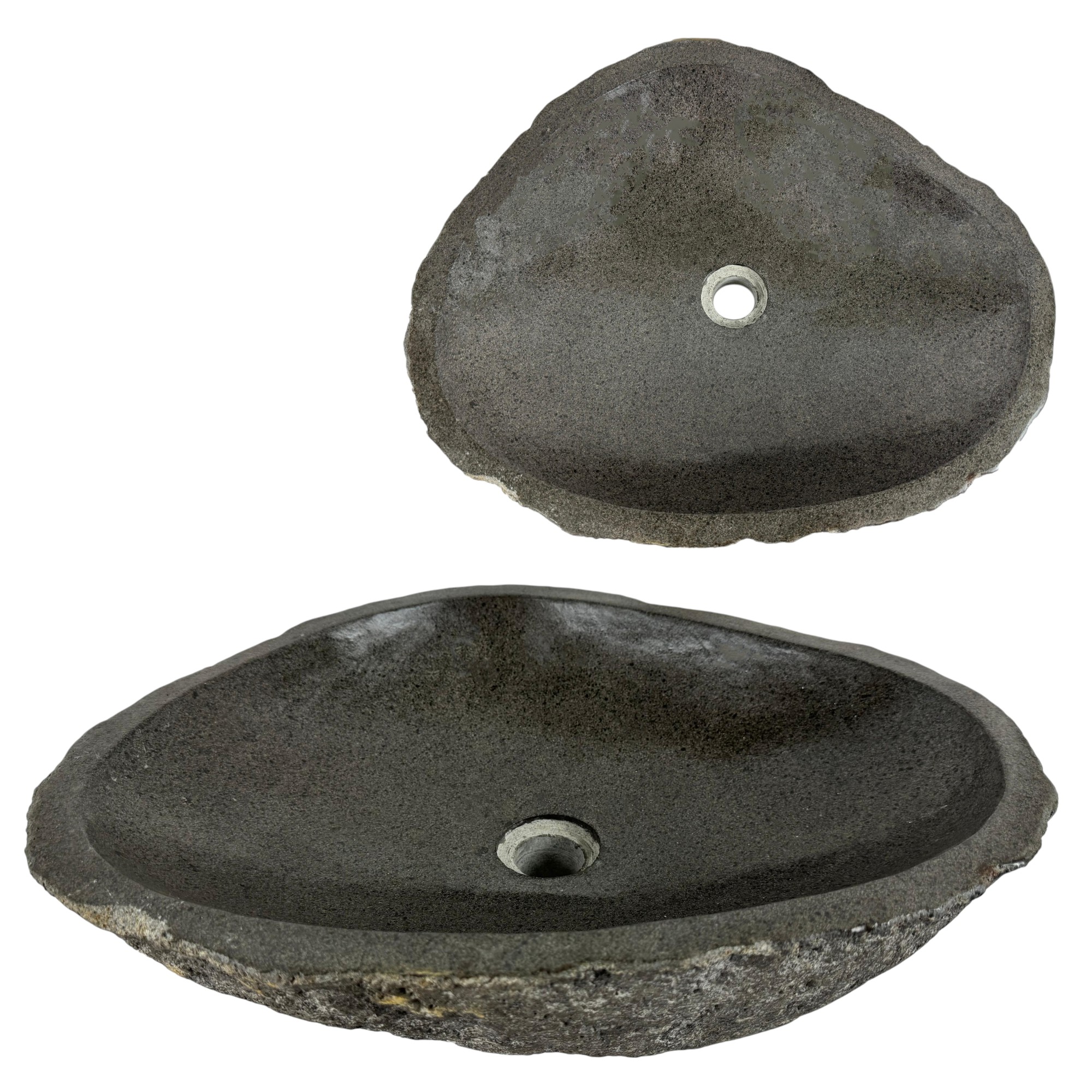 Lendo Online Washbasin River Stone (46–53)x(34–40) cm Grey