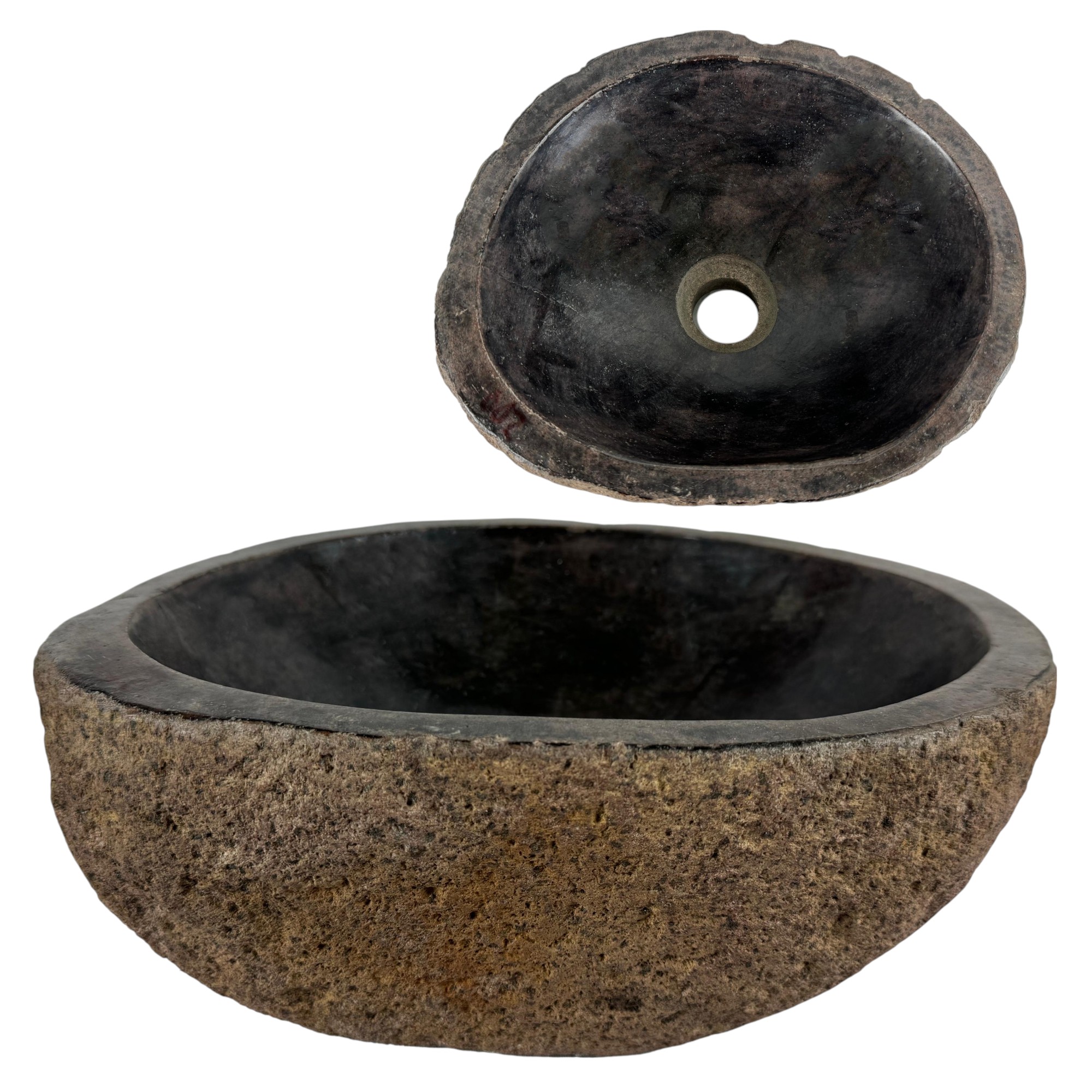 Lendo Online Waskom Riviersteen (30-35)x(25-30) cm Bruin