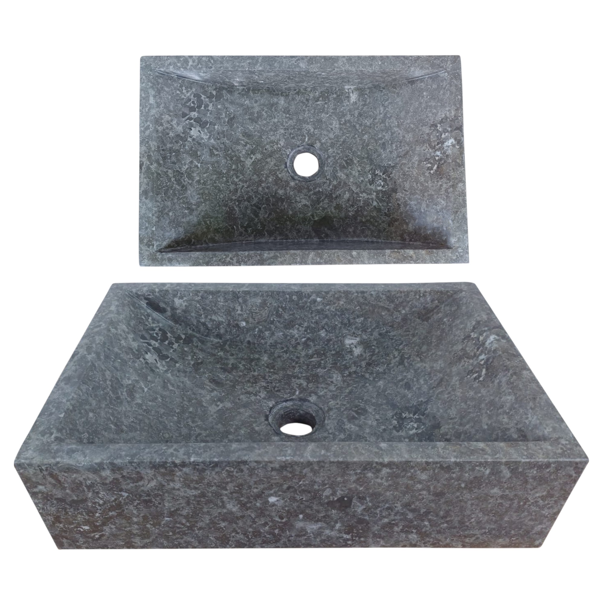 Lendo Online Lavabo 45x30x12 cm Gris Marbre Rectangle