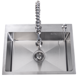 Lendo Online Spoelbak met Spuitkraan 59x44x20 cm RVS Zilver