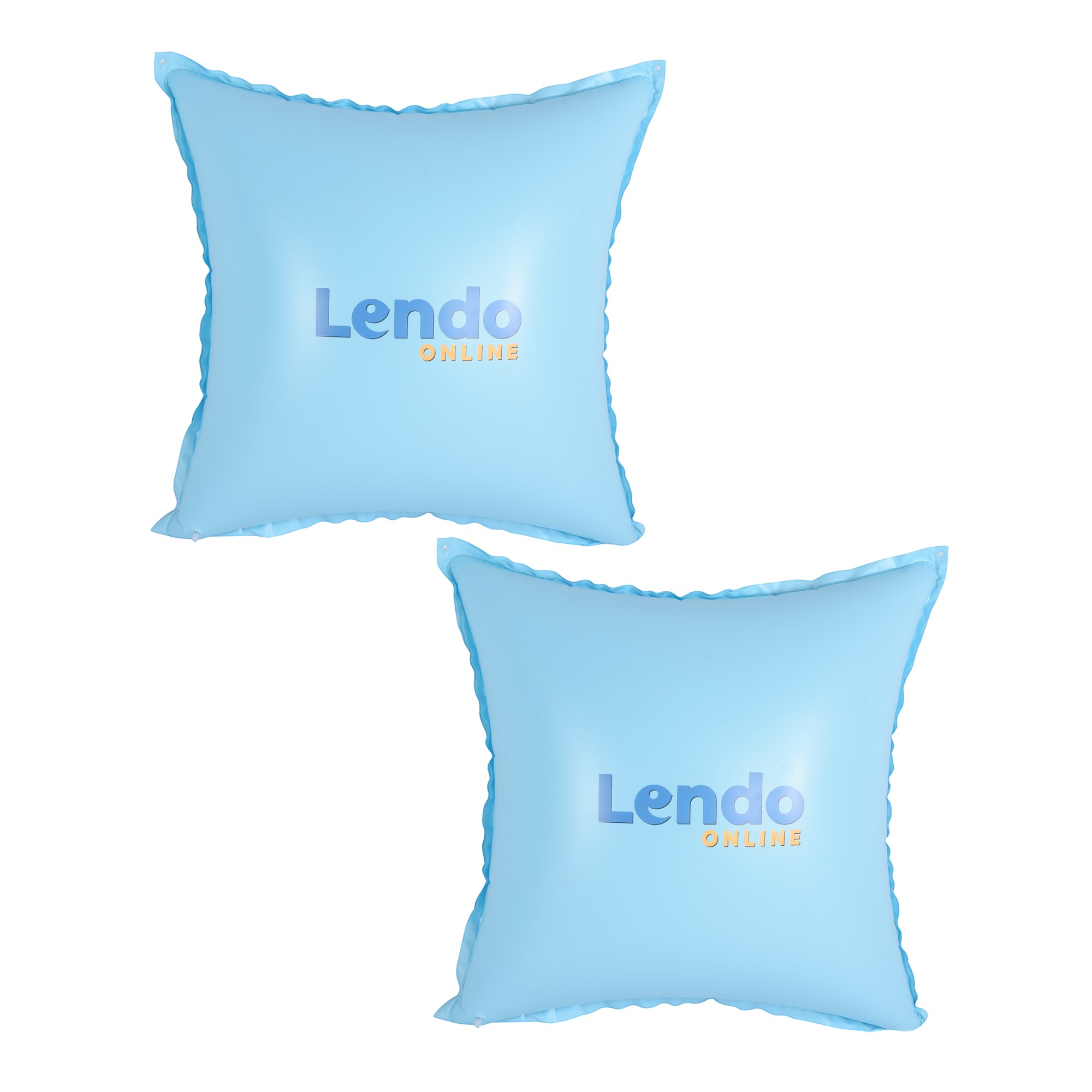 Lendo Online Coussin de piscine Hiver 2 pièces PVC Bleu