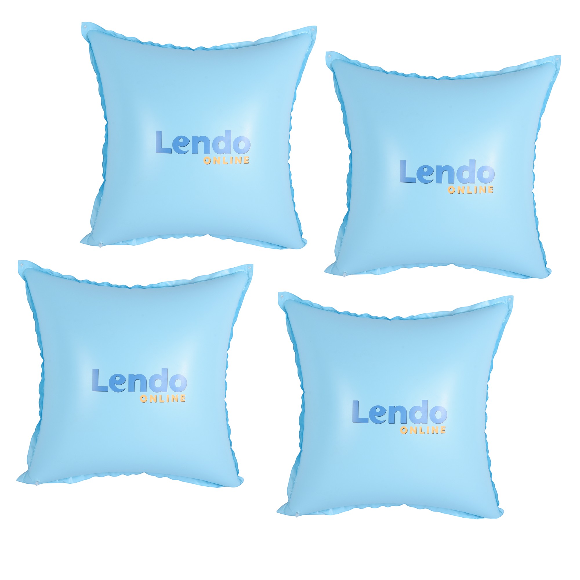Lendo Online Coussin de piscine hiver 4 pièces PVC bleu