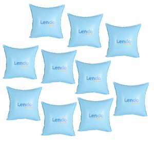 Lendo Online Zwembadkussen Winter 10 Stuks PVC Blauw