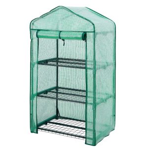 Lendo Online Garden Greenhouse with Foil and Wheels 69×49×130 cm