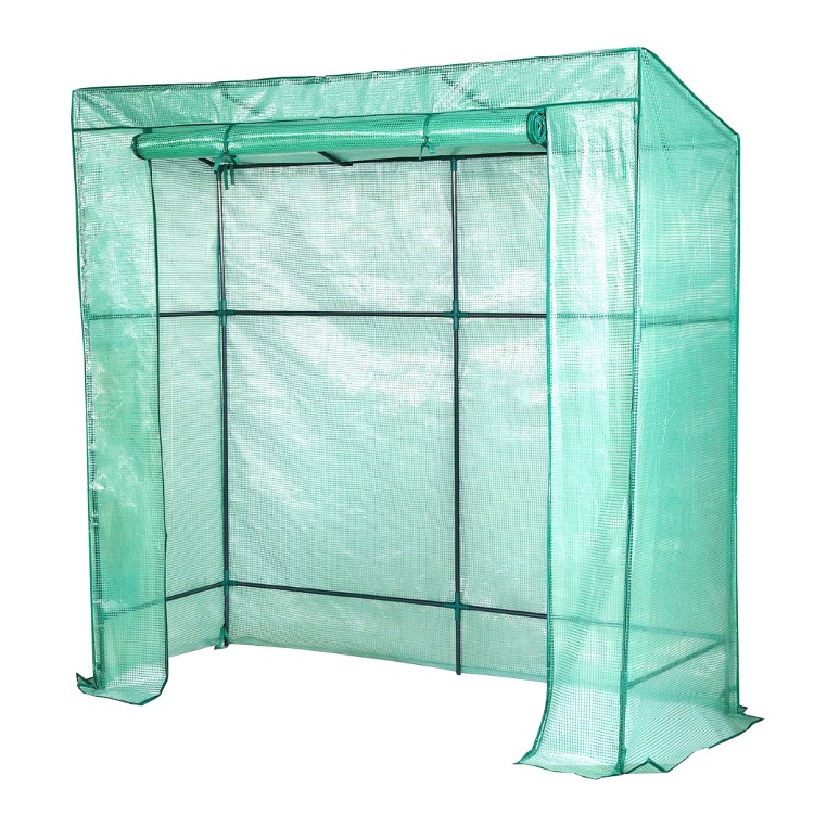 Lendo Online Tomatenkas 198×78×200 cm PE Staal Groen