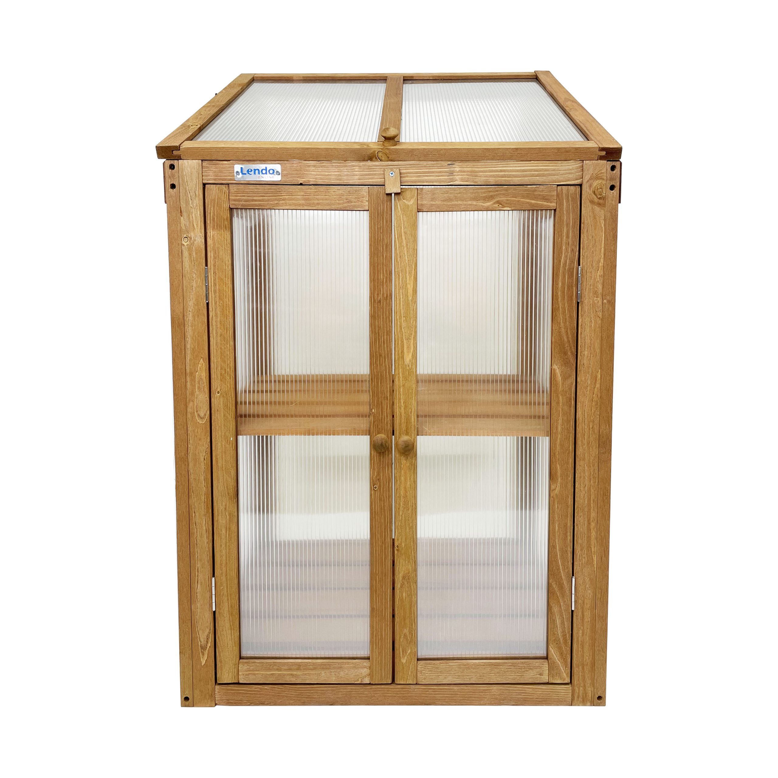 Lendo Online Kweekkas 60x49x97,5 cm Vurenhout PC Bruin