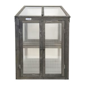 Lendo Online Kweekkas 60x49x97,5 cm Vurenhout PC Grijs