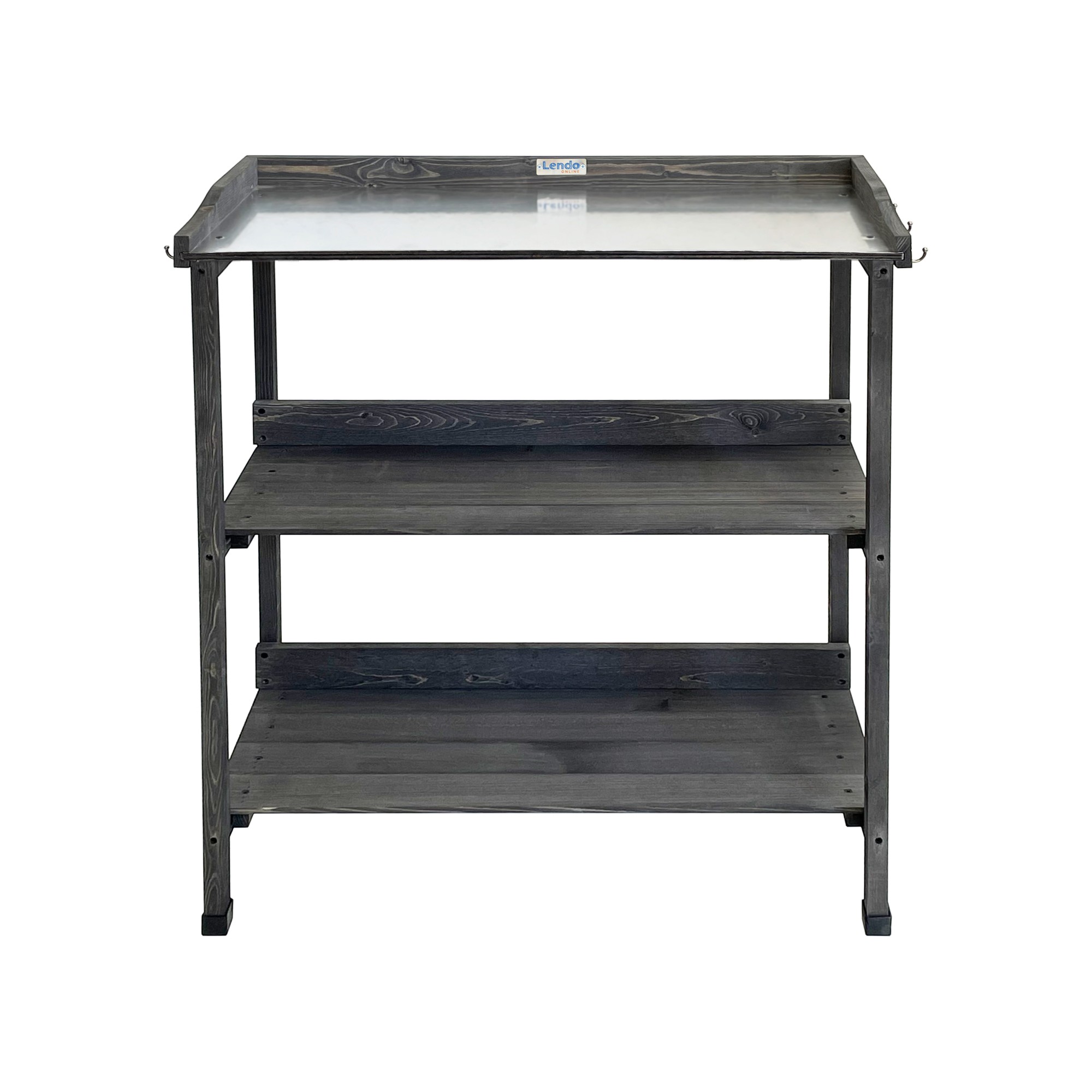 Lendo Online Table de Rempotage 73x37x92 cm en Bois Gris