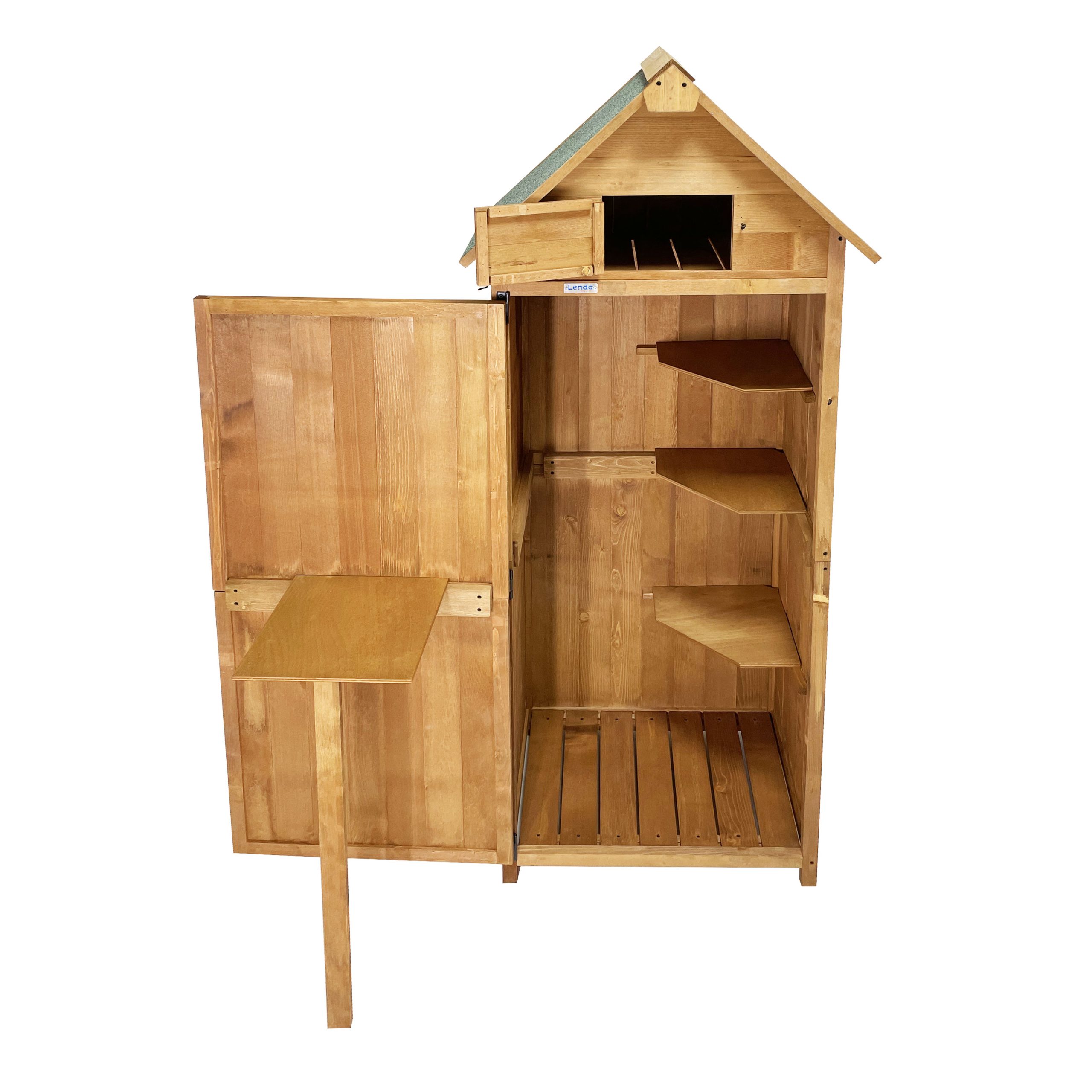 Lendo Online Tuinschuur 74,5x50x180 cm Vurenhout Bruin