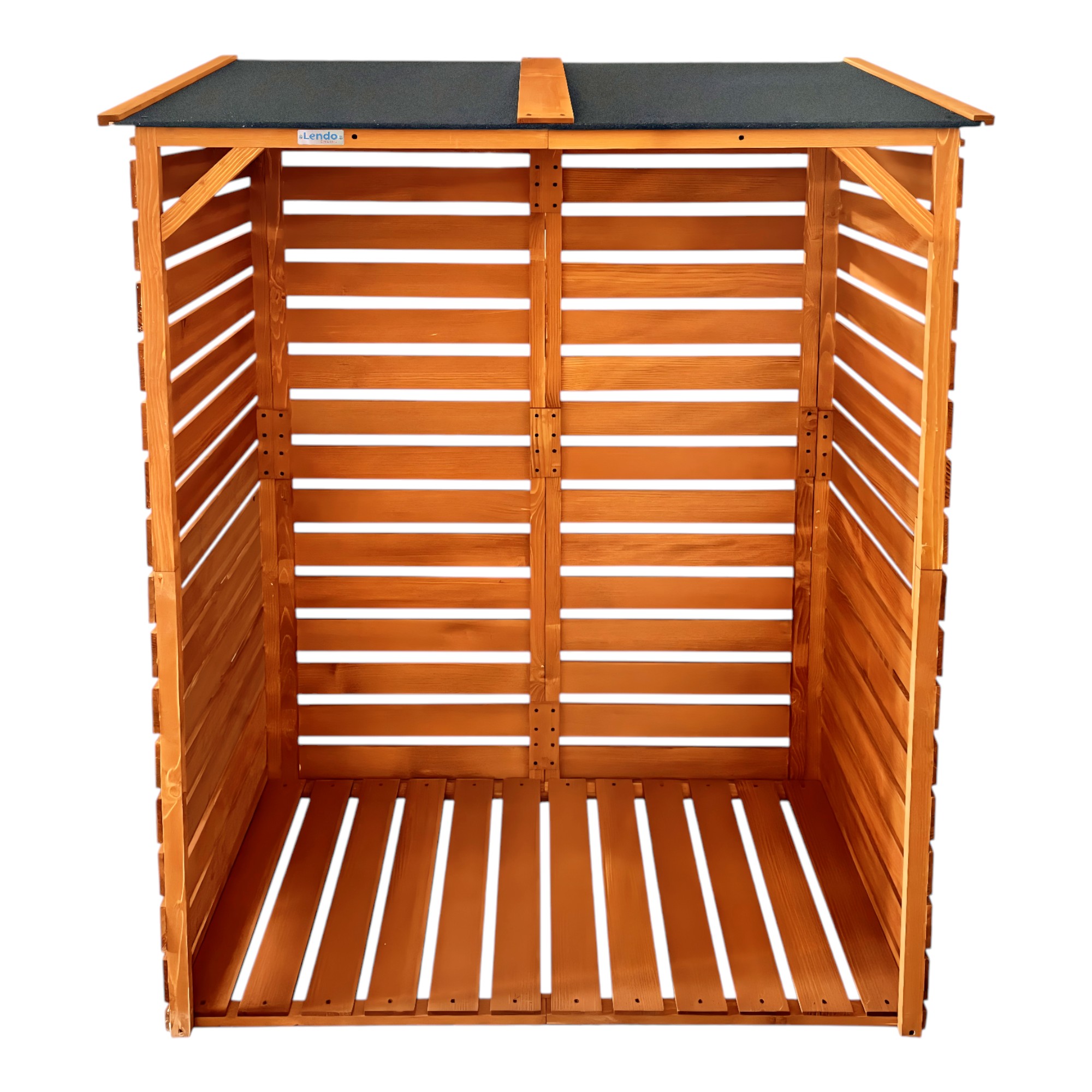 Lendo Online Brandhoutschuur 118×59×158 cm Bruin Vurenhout