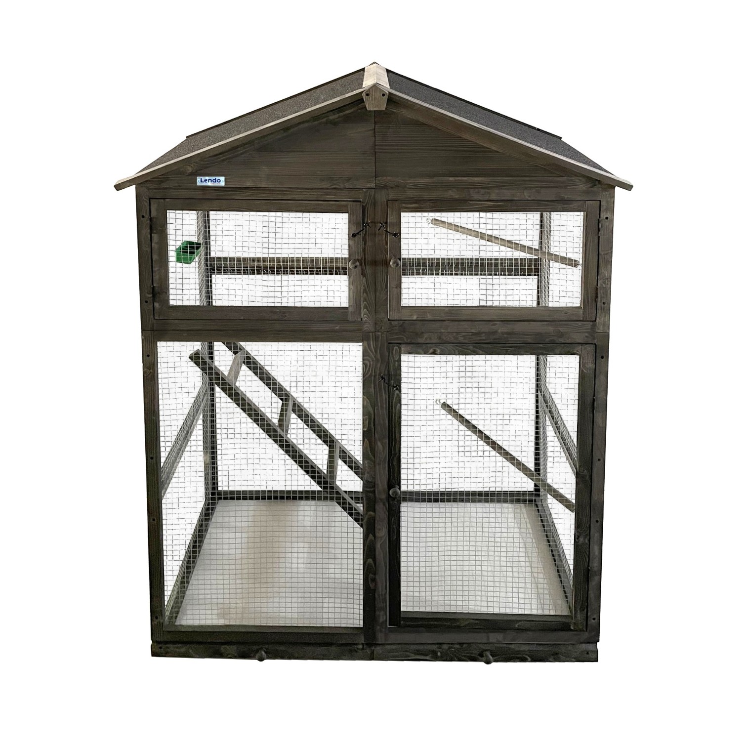 Lendo Online Aviary 115x58x164 cm Gray Whitewood