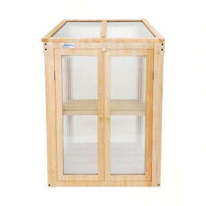 Kweekkas van vurenhout in naturel kleur