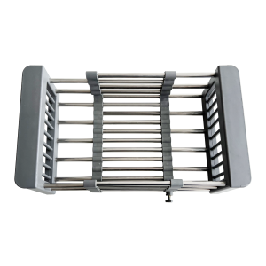 Lendo Online Drying Rack Sink Pull-out Stainless Steel Gray
