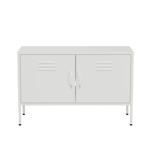 Lendo Online TV Meubel Metaal 100x40x65 cm Wit