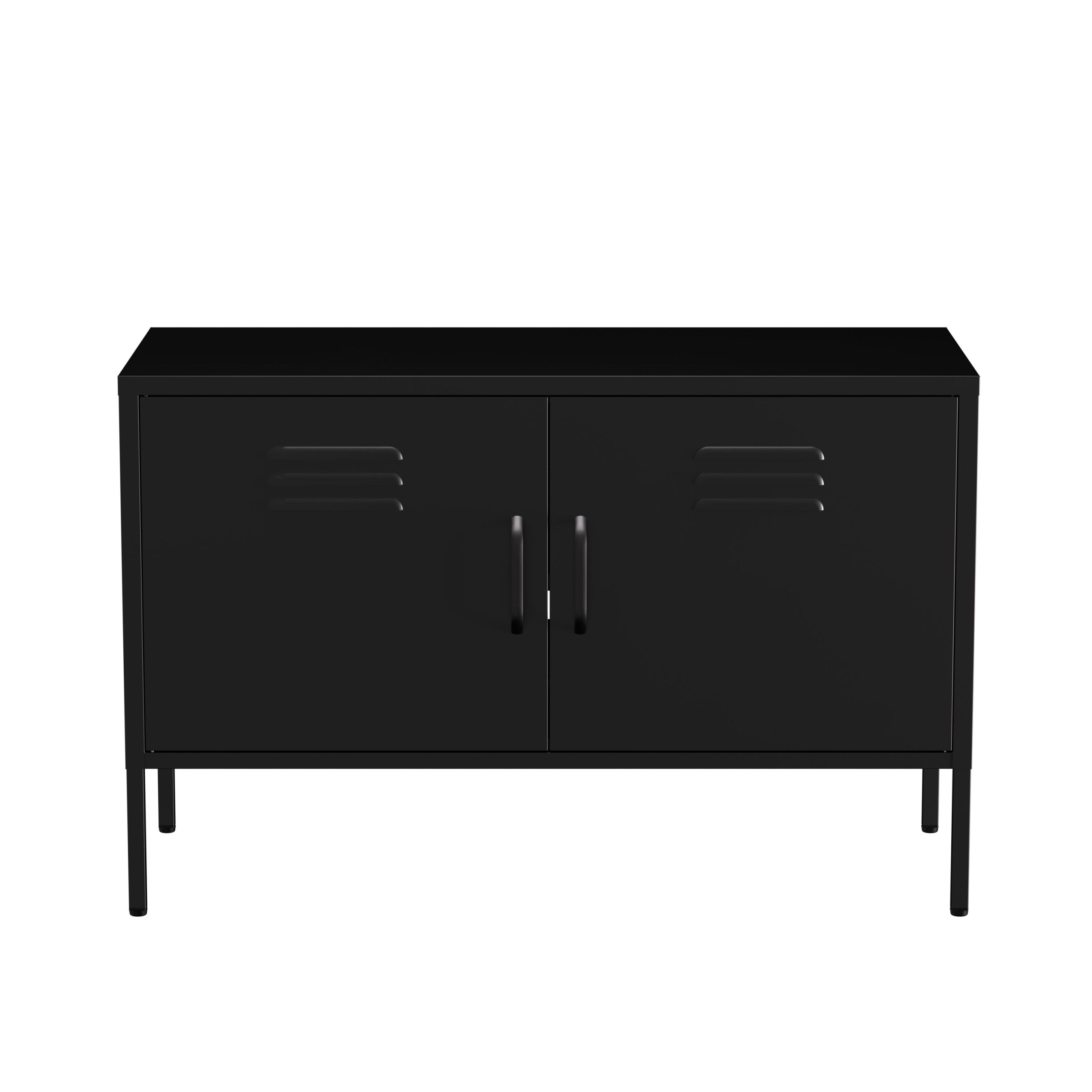 Lendo Online TV Furniture Metal 100x40x65 cm Black
