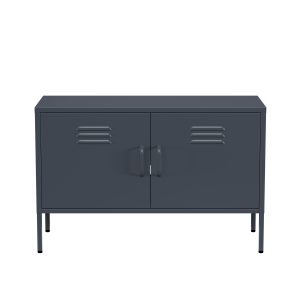 Lendo Online TV Meubel Metaal 100x40x65 cm Antraciet