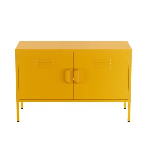 Lendo Online TV Meubel Metaal 100x40x65 cm Geel