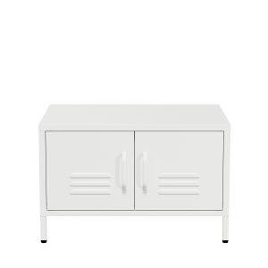 Lendo Online Coffee Table Metal 68x50x43.5 cm White