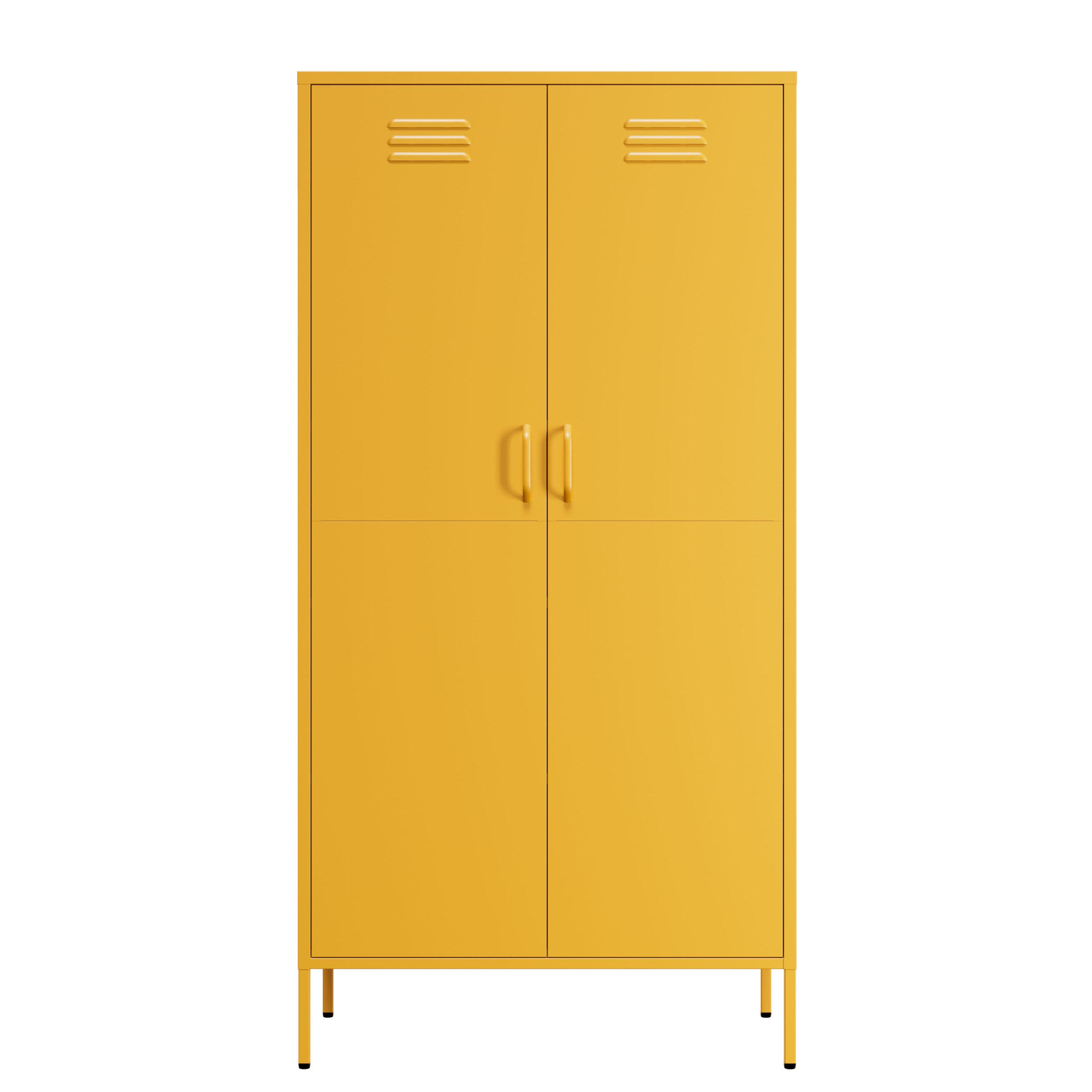 Lendo Online Lockerkast Metaal 90x50x180 cm Geel