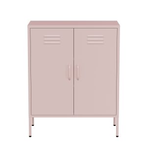 Lendo Online Dressoir Metaal 80x40x100 cm Roze