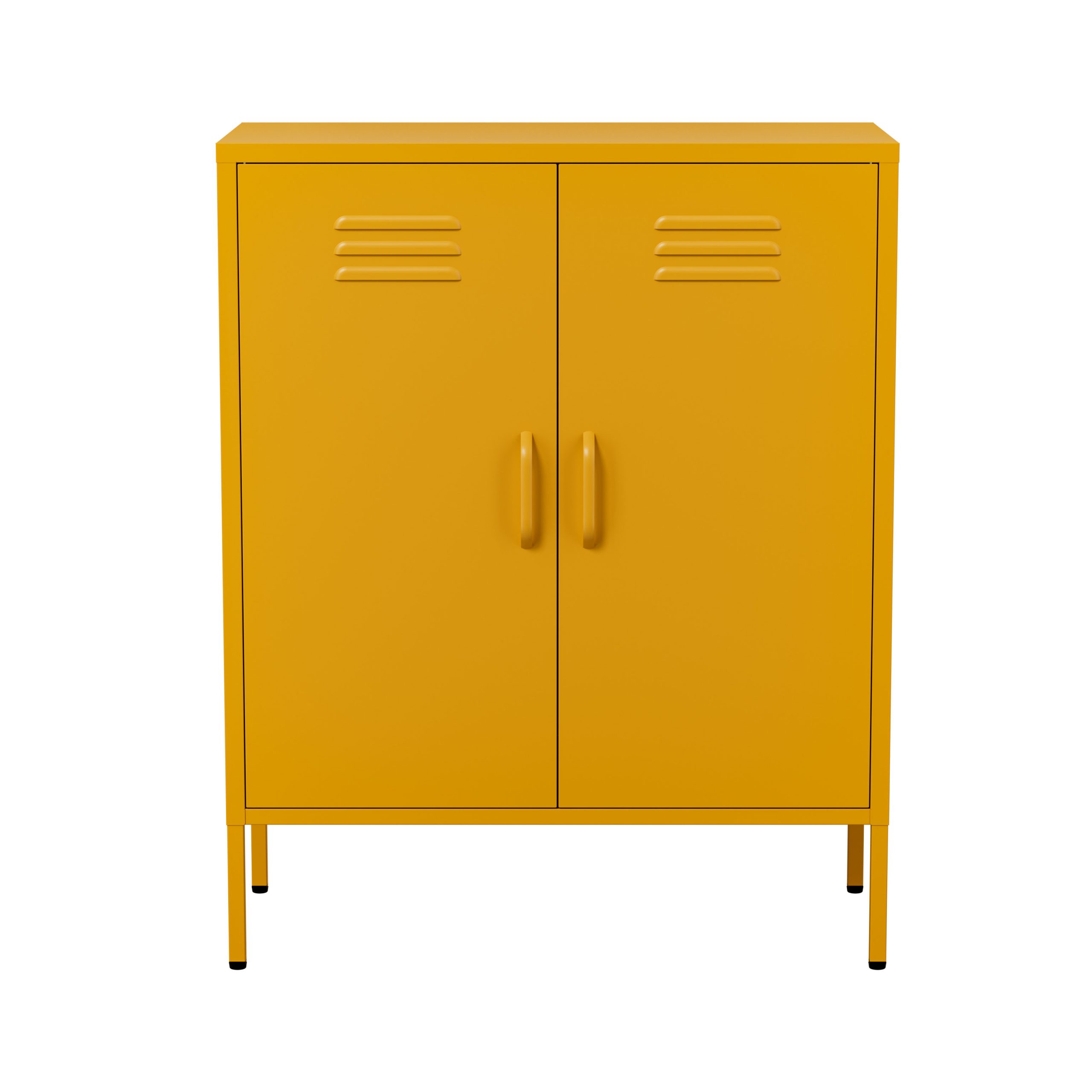 Lendo Online Dressoir Metaal 80x40x100 cm Geel