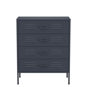 Lendo Online Ladekast Metaal 80x40x100 cm Antraciet