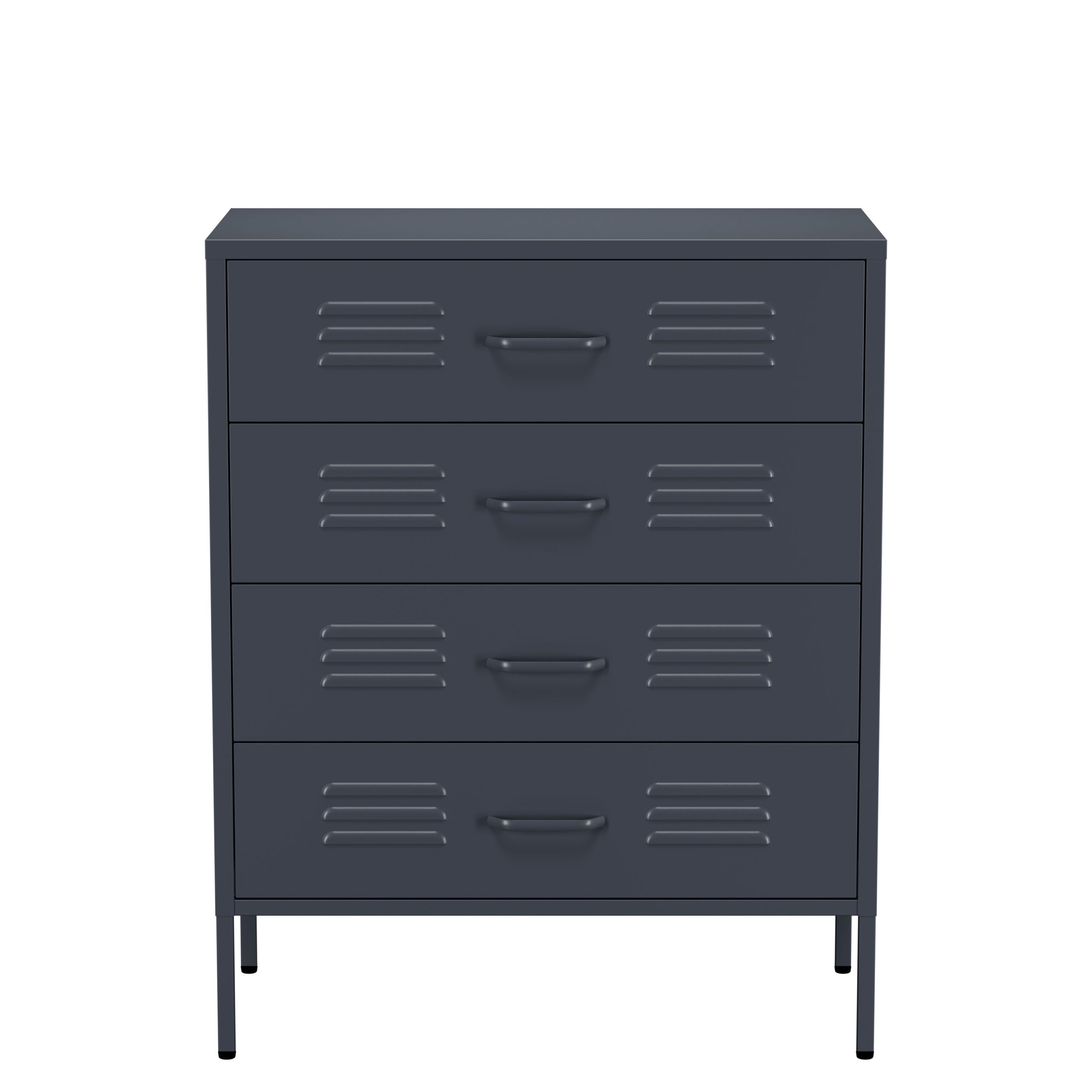 Lendo Online Ladekast Metaal 80x40x100 cm Antraciet