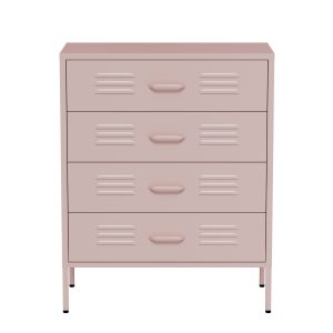 Lendo Online Ladekast Metaal 80x40x100 cm Roze