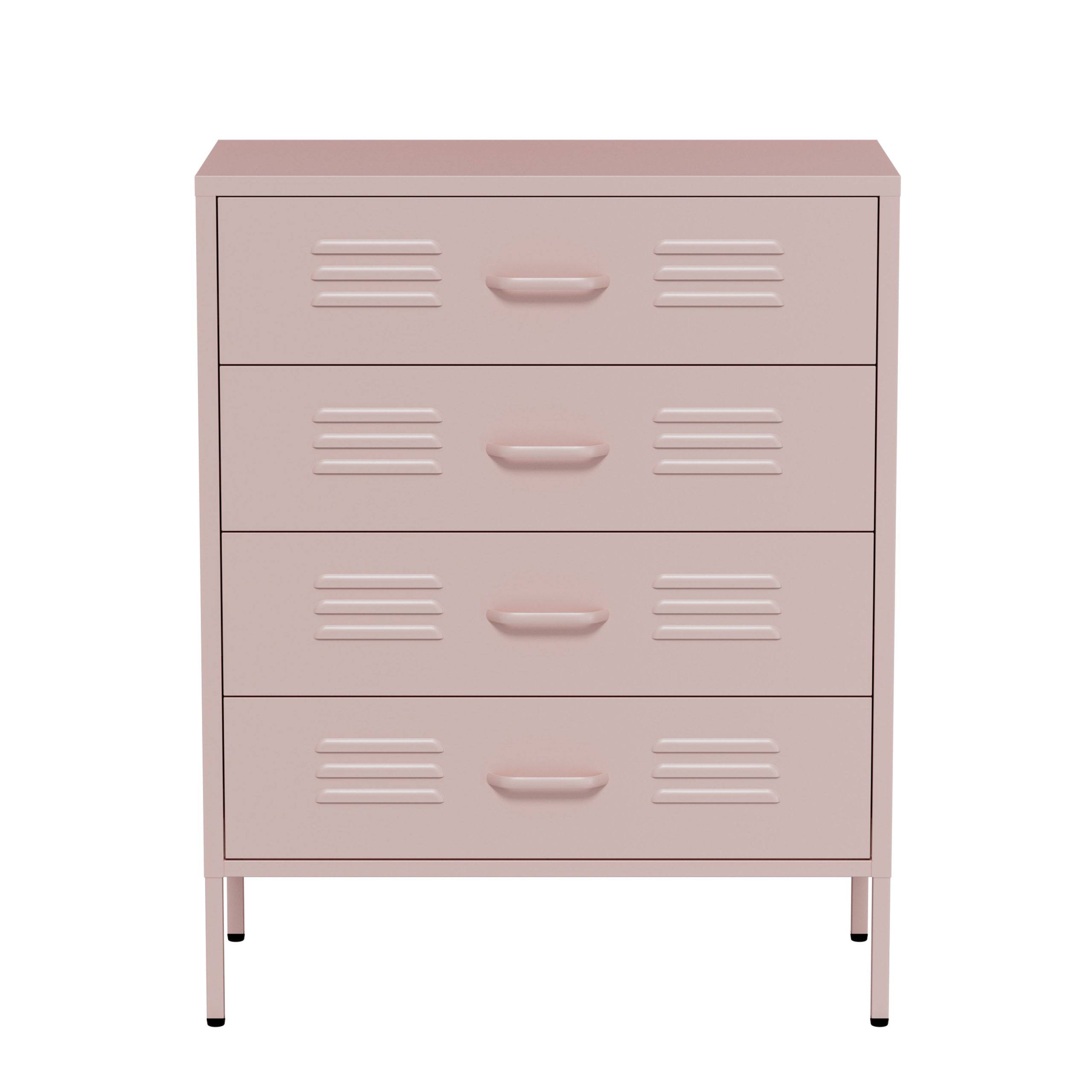 Lendo Online Ladekast Metaal 80x40x100 cm Roze