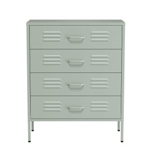 Lendo Online Ladekast Metaal 80x40x100 cm Mintgroen