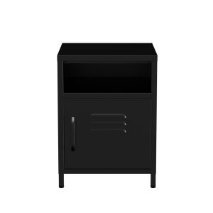 Lendo Online Nachtkastje Metaal 40x40x55 cm Zwart