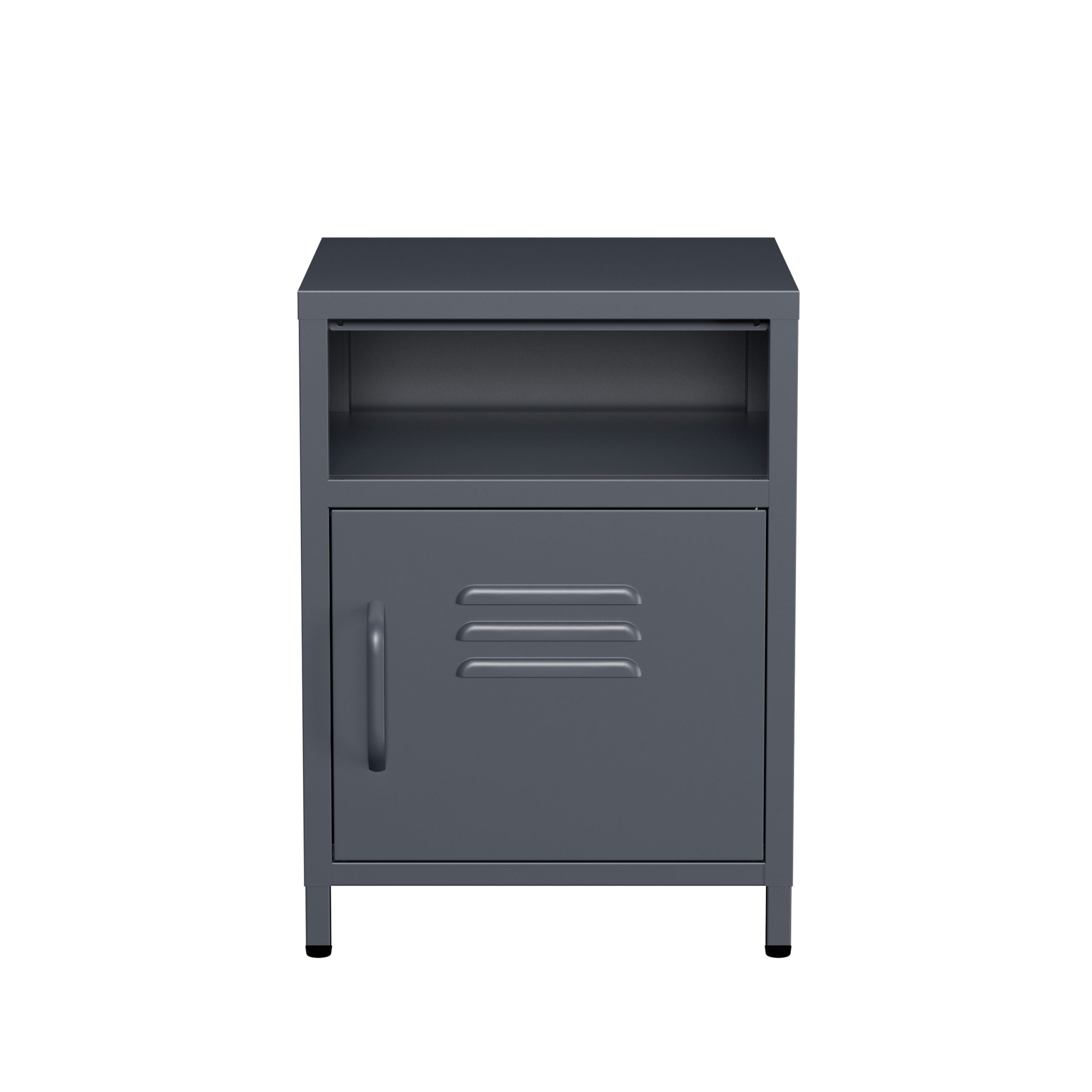 Lendo Online Nachtkastje Metaal 40x40x55 cm Antraciet