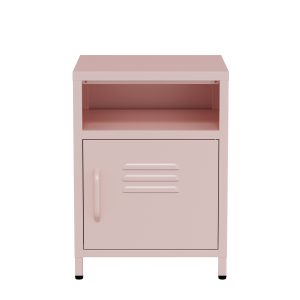 Lendo Online Nachtkastje Metaal 40x40x55 cm Roze