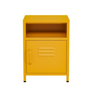 Lendo Online Nachtkastje Metaal 40x40x55 cm Geel