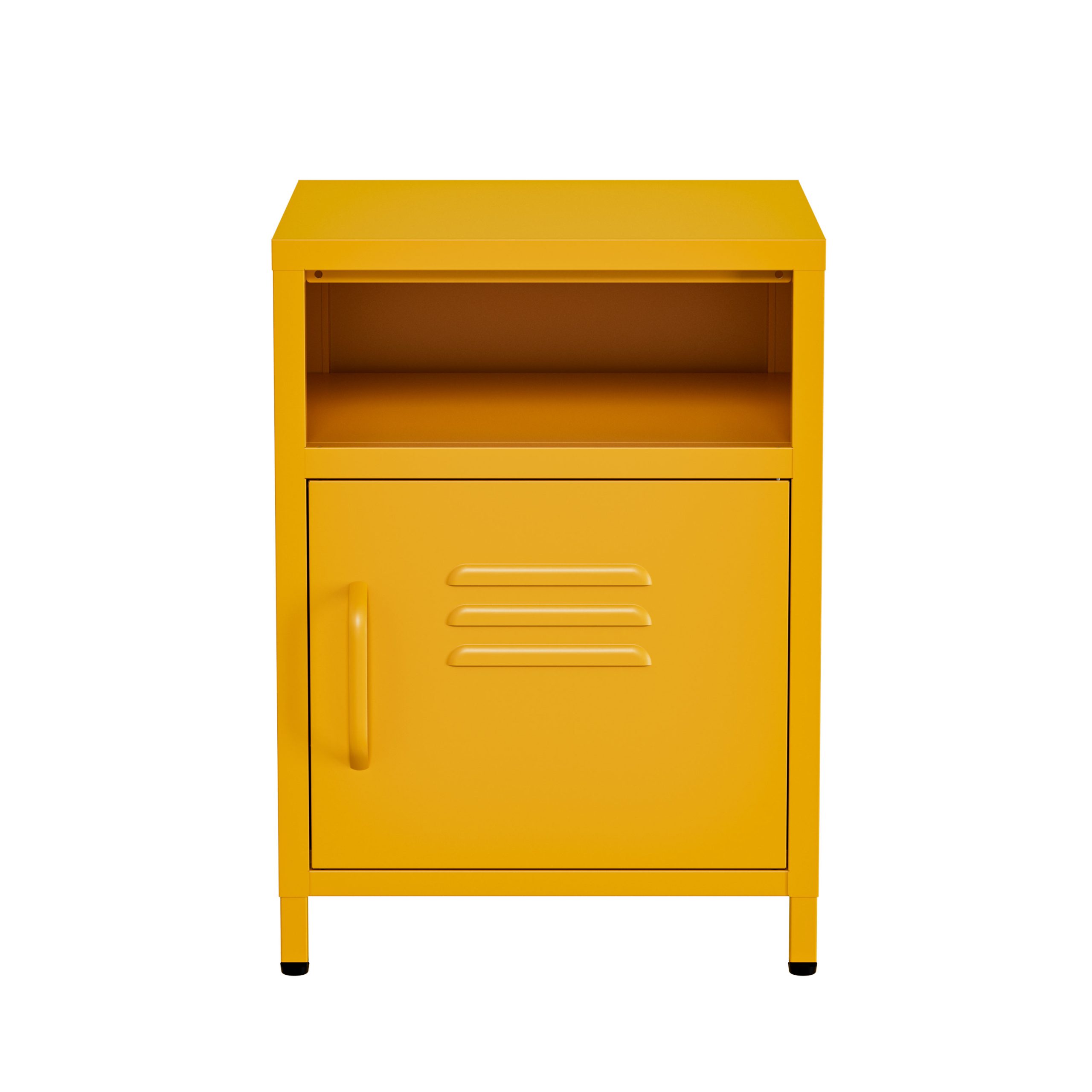 Lendo Online Nachtkastje Metaal 40x40x55 cm Geel